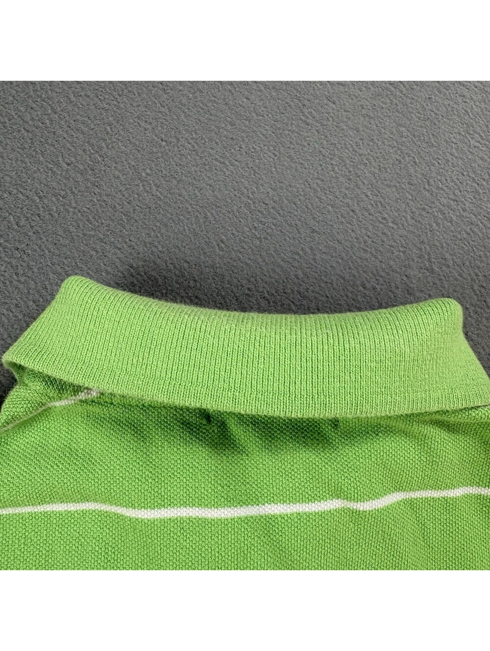 Vintage Polo Ralph Lauren Striped Polo Shirt Kids Size 6 Green - Picture 5 of 7